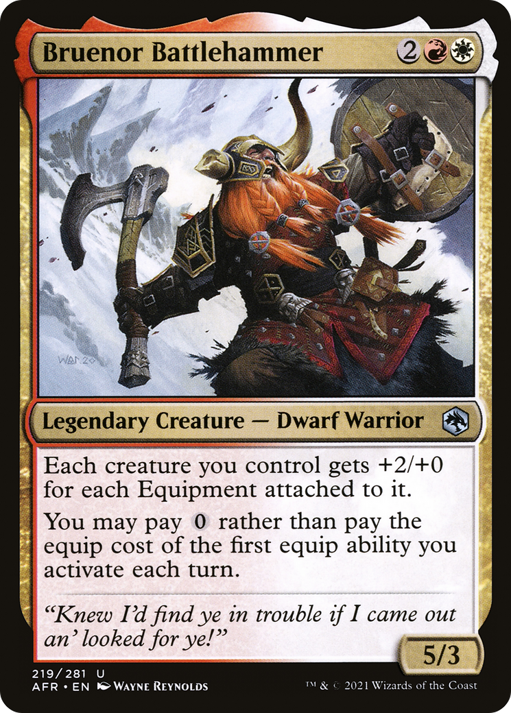 Bruenor Battlehammer [Dungeons & Dragons: Adventures in the Forgotten Realms] Foil