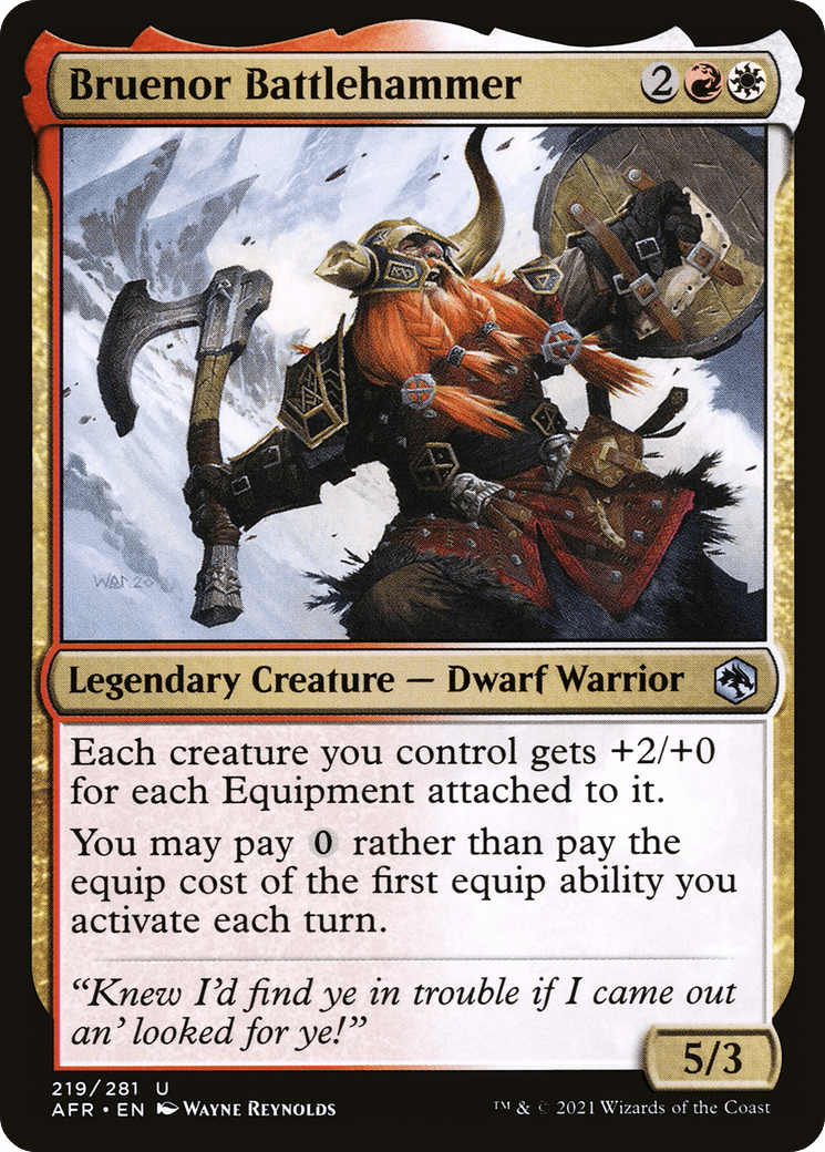 Bruenor Battlehammer [Dungeons & Dragons: Adventures in the Forgotten Realms] Foil
