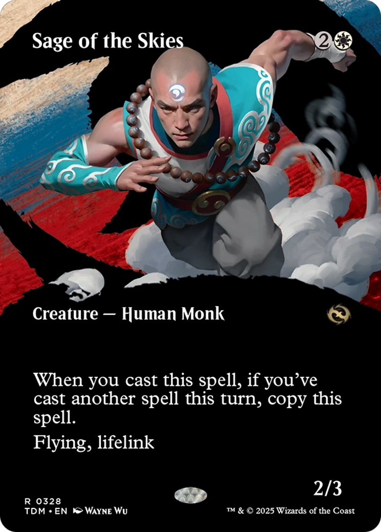 Sage of the Skies (Borderless) (328) [Tarkir: Dragonstorm]
