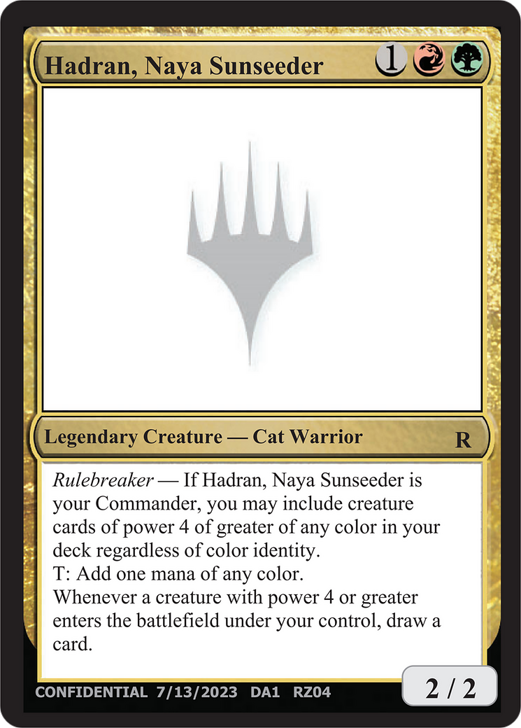Hadran, Naya Sunseeder (DA1-RZ04B) - Unknown Event