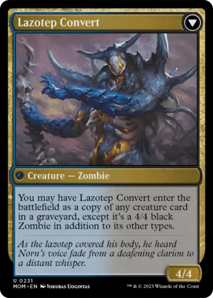 Invasion of Amonkhet // Lazotep Convert [March of the Machine] Foil