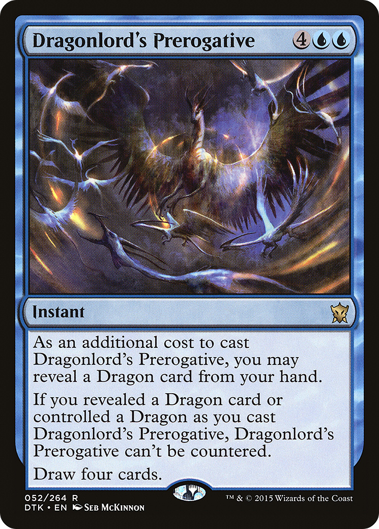 Dragonlord's Prerogative [Dragons of Tarkir] Foil