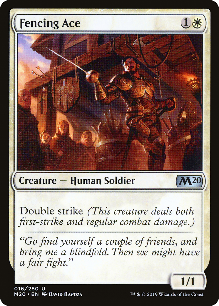 Fencing Ace [Core Set 2020] Foil