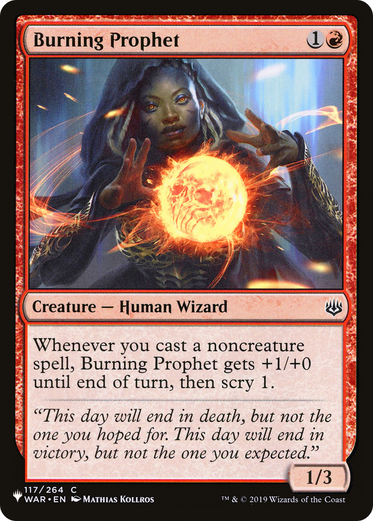Burning Prophet |  (WAR-117) [The List]