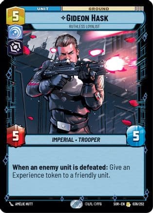 Gideon Hask - Ruthless Loyalist | Foil (036/252)  [Spark of Rebellion]