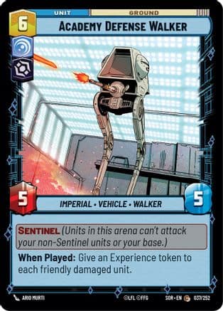 Academy Defense Walker | Foil (037/252)  [Spark of Rebellion]