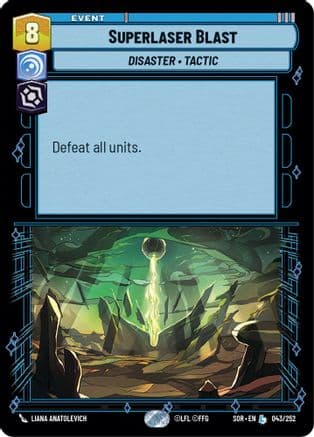 Superlaser Blast | Foil (043/252)  [Spark of Rebellion]