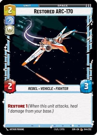 Restored ARC-170 | Foil (044/252)  [Spark of Rebellion]