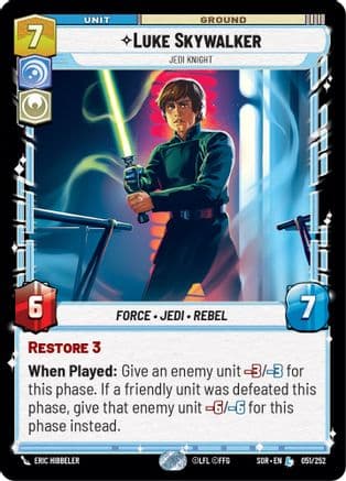 Luke Skywalker - Jedi Knight | Foil (051/252)  [Spark of Rebellion]