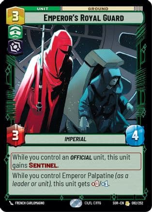 Emperor's Royal Guard | Foil (082/252)  [Spark of Rebellion]