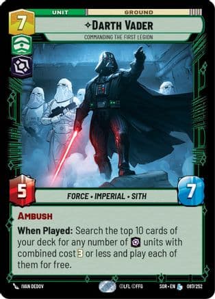 Darth Vader - Commanding the First Legion |  (087/252)  [Spark of Rebellion]