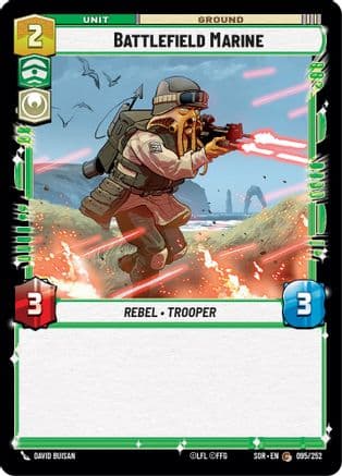 Battlefield Marine | Foil (095/252)  [Spark of Rebellion]