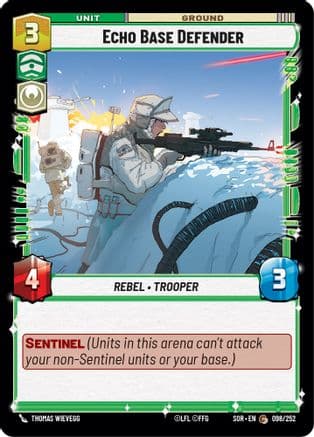 Echo Base Defender | Foil (098/252)  [Spark of Rebellion]