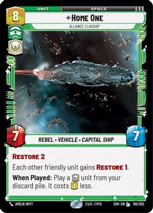 Home One - Alliance Flagship | Foil (102/252)  [Spark of Rebellion]