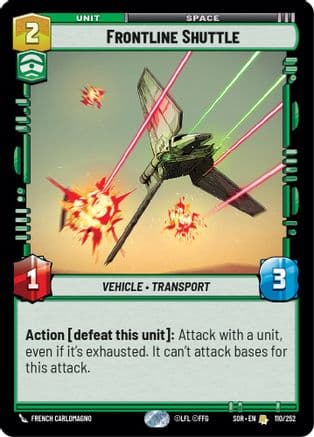 Frontline Shuttle | Foil (110/252)  [Spark of Rebellion]