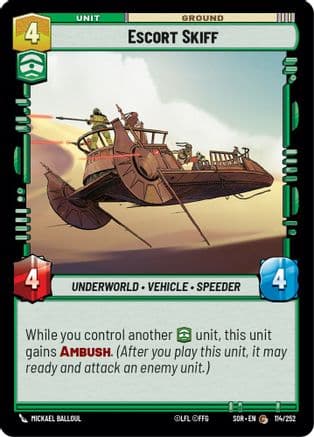 Escort Skiff | Foil (114/252)  [Spark of Rebellion]