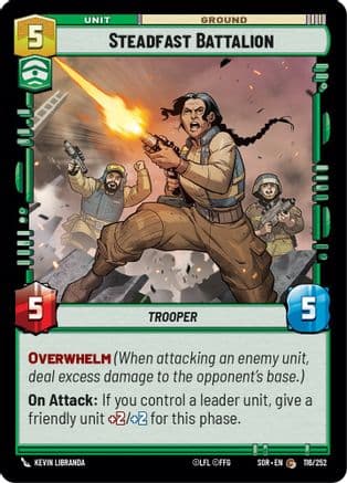 Steadfast Battalion | Foil (116/252)  [Spark of Rebellion]