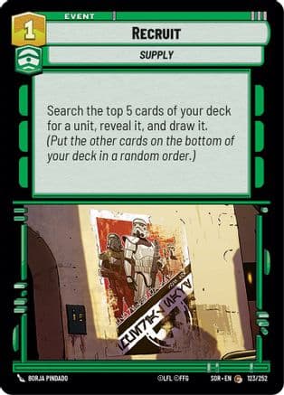Recruit | Foil (123/252)  [Spark of Rebellion]