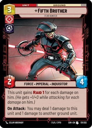 Fifth Brother - Fear Hunter | Foil (131/252)  [Spark of Rebellion]