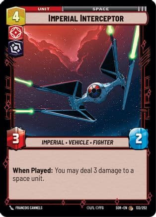 Imperial Interceptor | Foil (132/252)  [Spark of Rebellion]