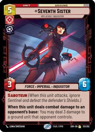 Seventh Sister - Implacable Inquisitor | Foil (133/252)  [Spark of Rebellion]