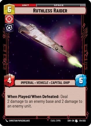 Ruthless Raider | Foil (134/252)  [Spark of Rebellion]