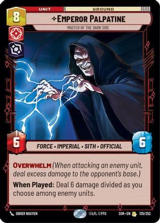 Emperor Palpatine - Master of the Dark Side |  (135/252)  [Spark of Rebellion]