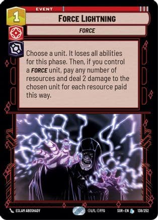 Force Lightning |  (138/252)  [Spark of Rebellion]