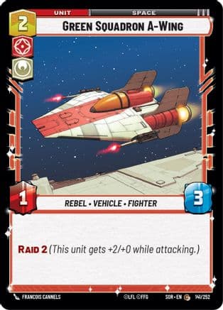 Green Squadron A-Wing | Foil (141/252)  [Spark of Rebellion]