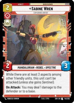 Sabine Wren - Explosives Artist | Foil (142/252)  [Spark of Rebellion]