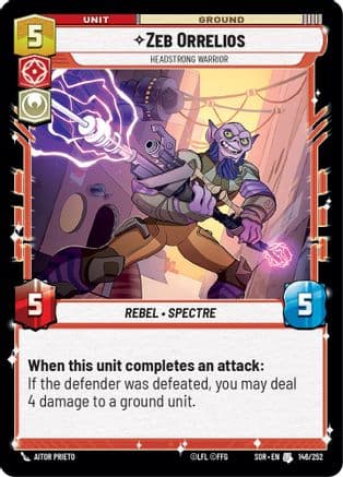 Zeb Orrelios - Headstrong Warrior | Foil (146/252)  [Spark of Rebellion]