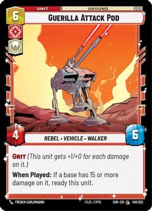 Guerilla Attack Pod | Foil (148/252)  [Spark of Rebellion]