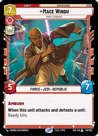 Mace Windu - Party Crasher | Foil (149/252)  [Spark of Rebellion]