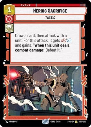 Heroic Sacrifice | Foil (150/252)  [Spark of Rebellion]