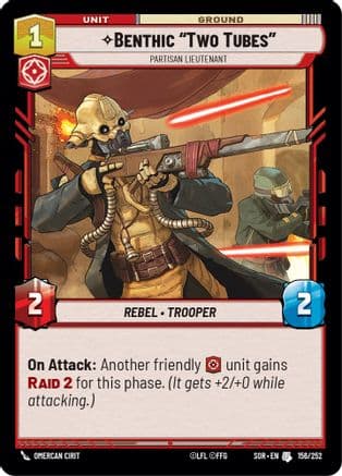 Benthic "Two Tubes" - Partisan Lieutenant | Foil (156/252)  [Spark of Rebellion]