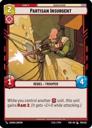 Partisan Insurgent | Foil (159/252)  [Spark of Rebellion]
