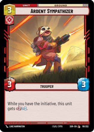 Ardent Sympathizer | Foil (161/252)  [Spark of Rebellion]