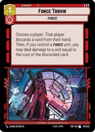 Force Throw | Foil (167/252)  [Spark of Rebellion]