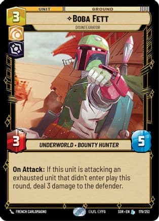 Boba Fett - Disintegrator |  (179/252)  [Spark of Rebellion]