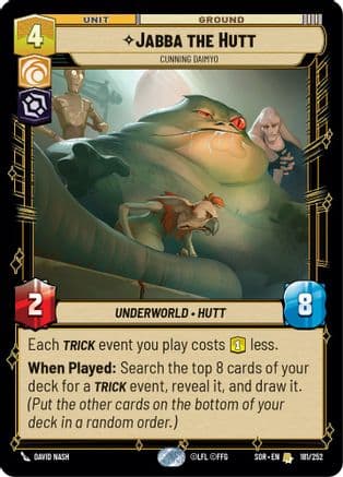 Jabba the Hutt - Cunning Daimyo | Foil (181/252)  [Spark of Rebellion]