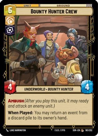 Bounty Hunter Crew | Foil (183/252)  [Spark of Rebellion]