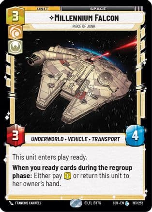 Millennium Falcon - Piece of Junk | Foil (193/252)  [Spark of Rebellion]