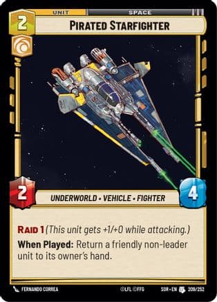 Pirated Starfighter | Foil (209/252)  [Spark of Rebellion]