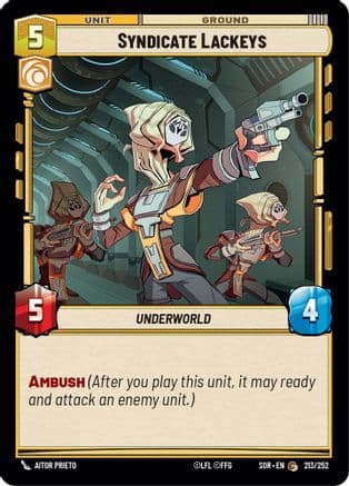Syndicate Lackeys | Foil (213/252)  [Spark of Rebellion]