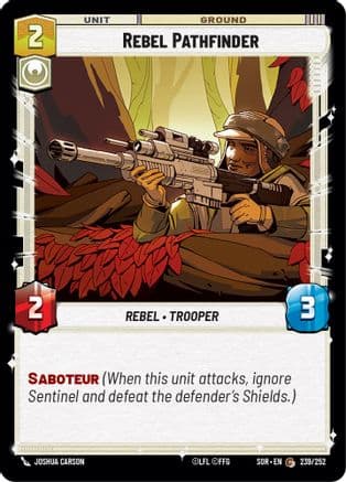 Rebel Pathfinder | Foil (239/252)  [Spark of Rebellion]