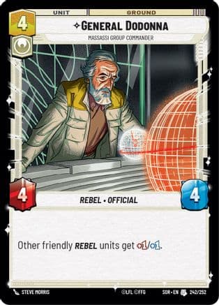General Dodonna - Massassi Group Commander | Foil (242/252)  [Spark of Rebellion]