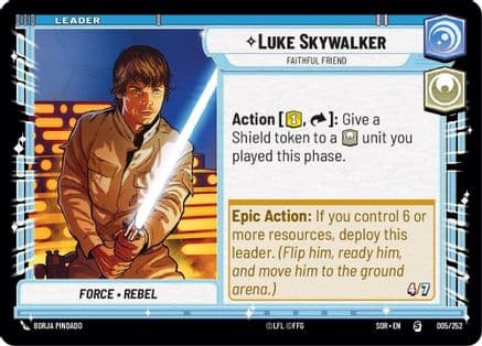 Luke Skywalker - Faithful Friend |  (005/252)  [Spark of Rebellion]