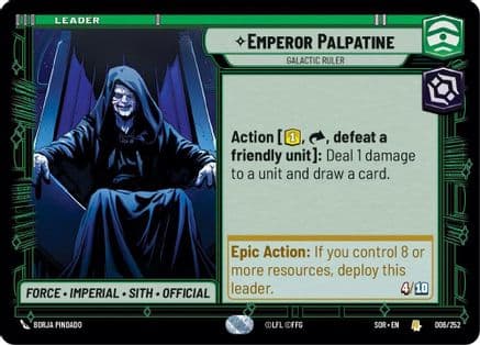 Emperor Palpatine - Galactic Ruler |  (006/252)  [Spark of Rebellion]
