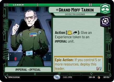 Grand Moff Tarkin - Oversector Governor |  (007/252)  [Spark of Rebellion]