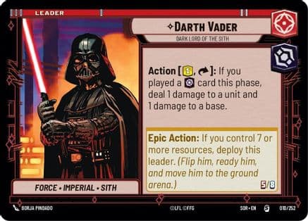 Darth Vader - Dark Lord of the Sith |  (010/252)  [Spark of Rebellion]